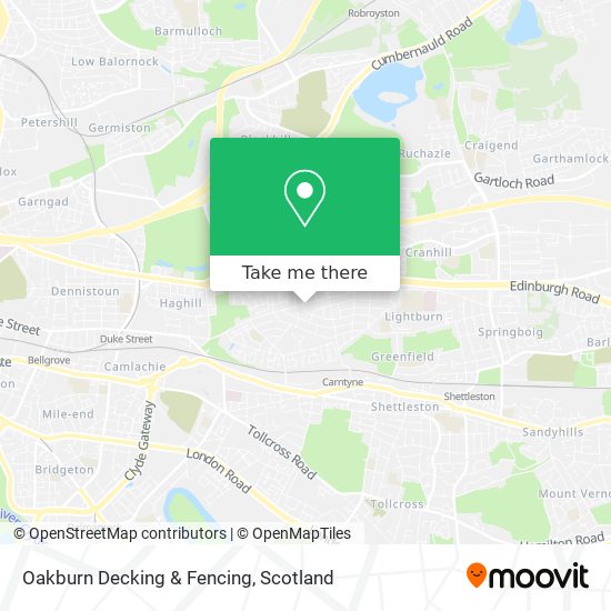 Oakburn Decking & Fencing map