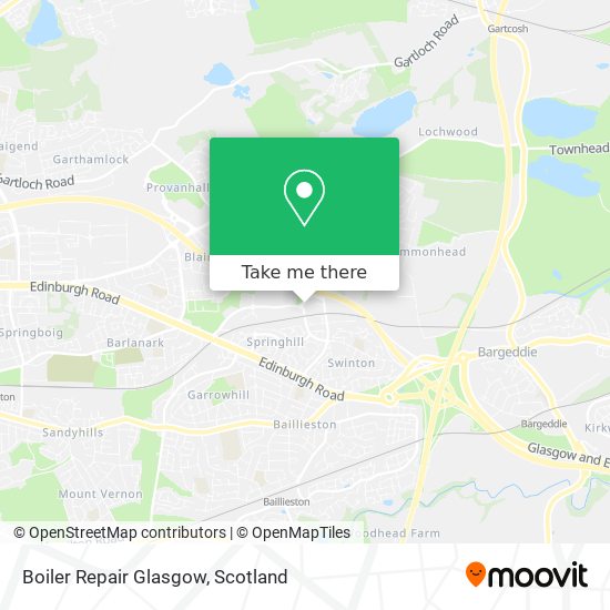 Boiler Repair Glasgow map
