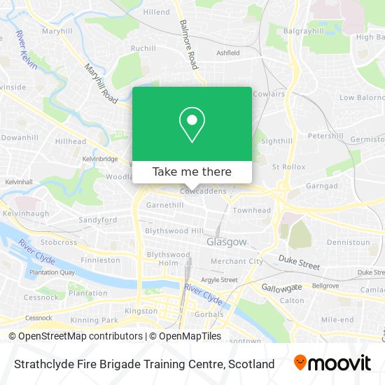 Strathclyde Fire Brigade Training Centre map