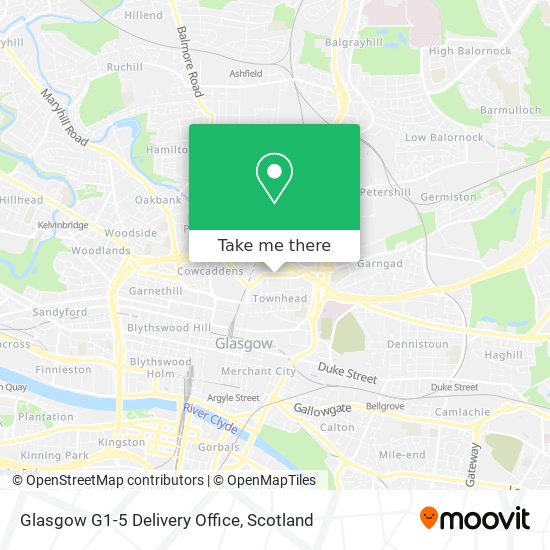Glasgow G1-5 Delivery Office map
