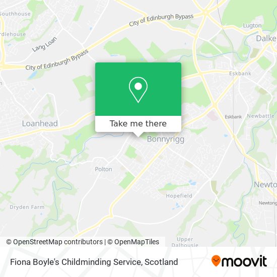 Fiona Boyle's Childminding Service map