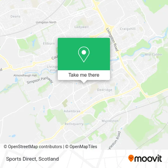Sports Direct map