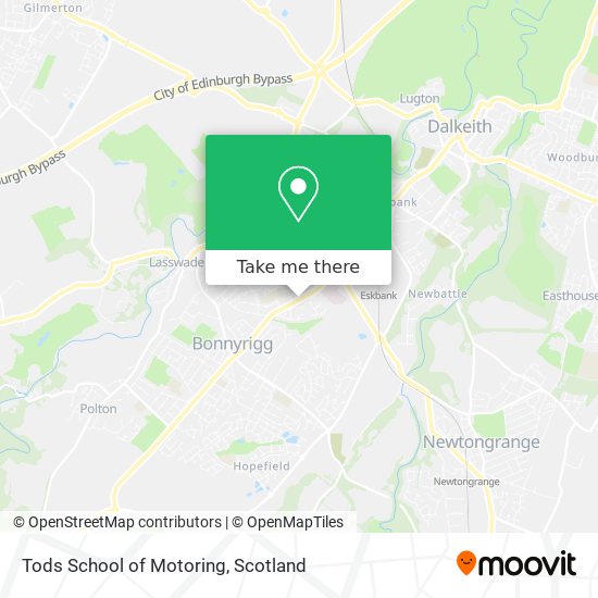 Tods School of Motoring map