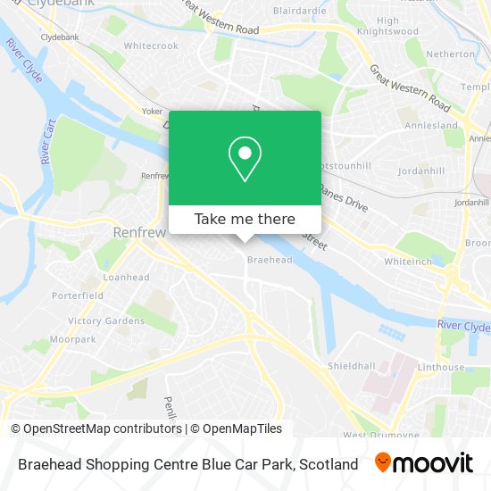 Braehead Shopping Centre Blue Car Park map