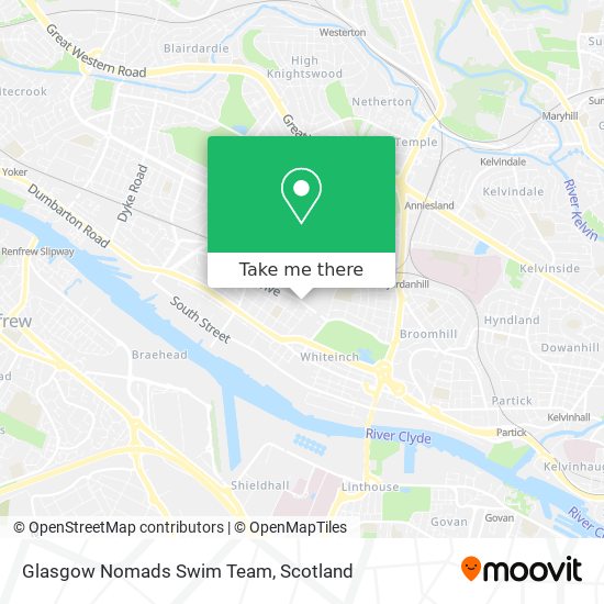 Glasgow Nomads Swim Team map