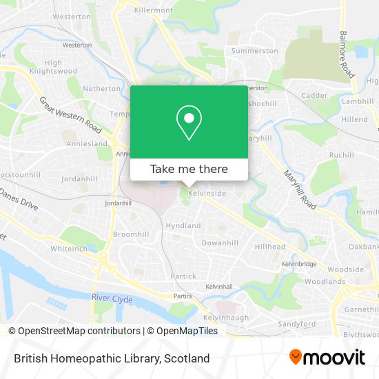 British Homeopathic Library map