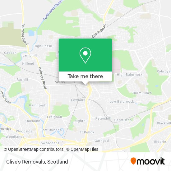 Clive's Removals map