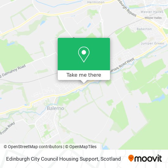 Edinburgh City Council Housing Support map