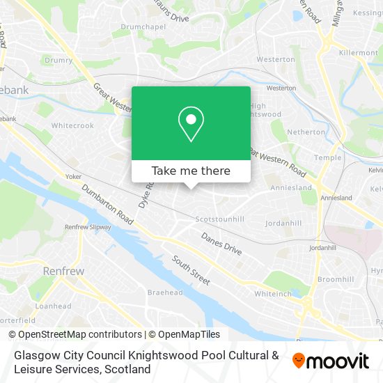 Glasgow City Council Knightswood Pool Cultural & Leisure Services map