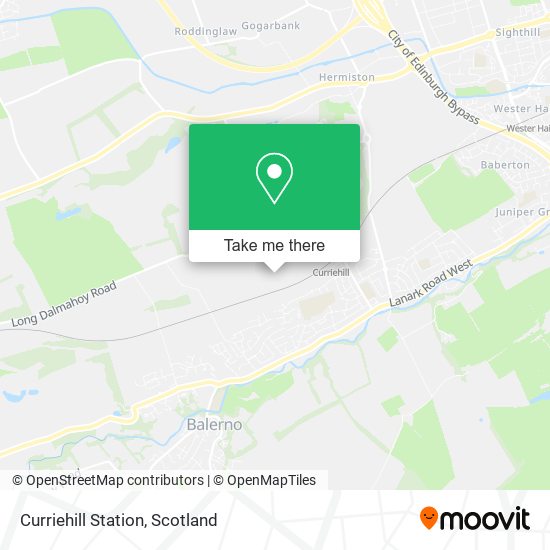 Curriehill Station map