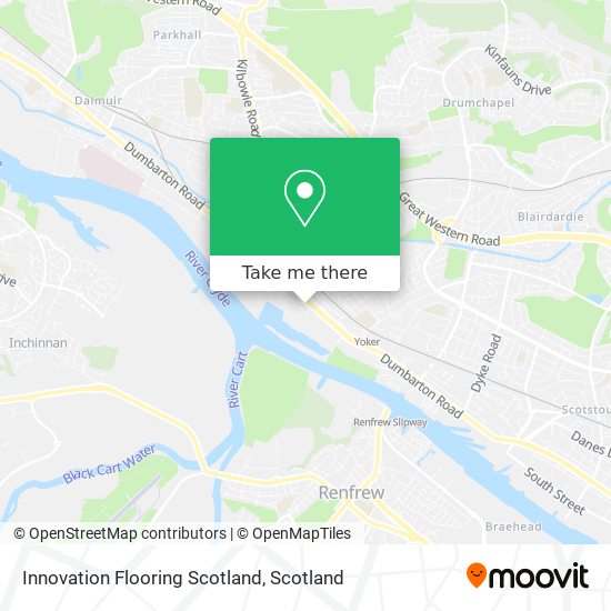 Innovation Flooring Scotland map