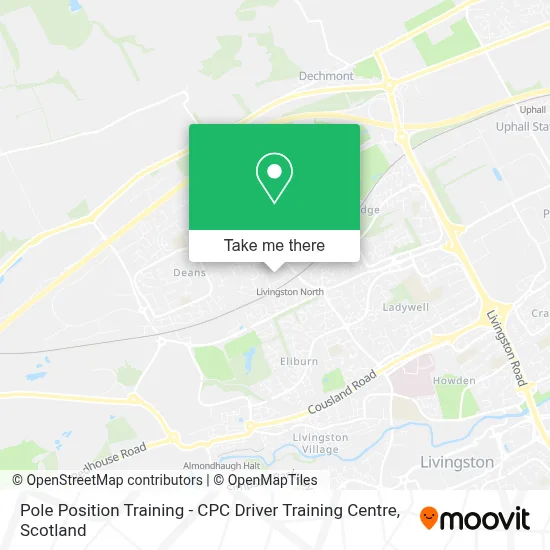 Pole Position Training - CPC Driver Training Centre map