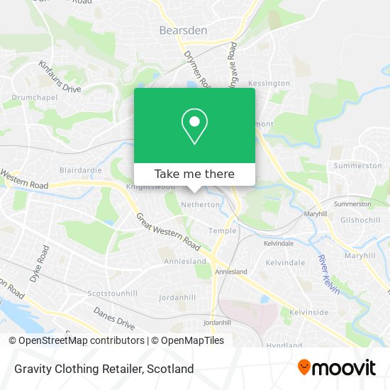 Gravity Clothing Retailer map