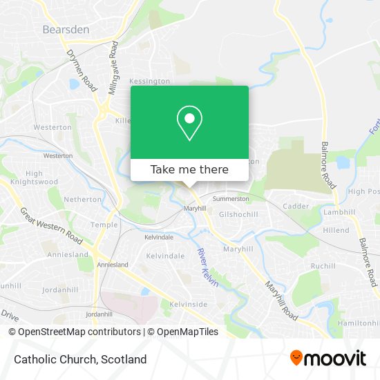 Catholic Church map