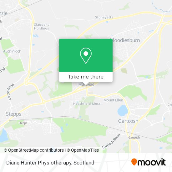 Diane Hunter Physiotherapy map