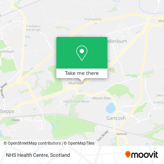 NHS Health Centre map