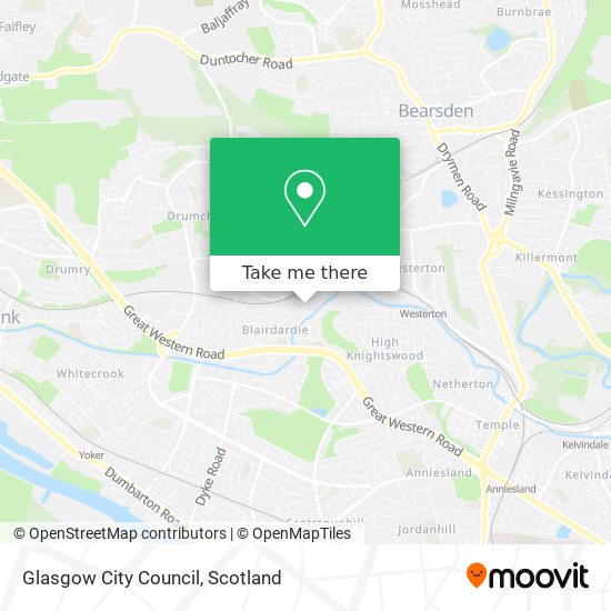 Glasgow City Council map