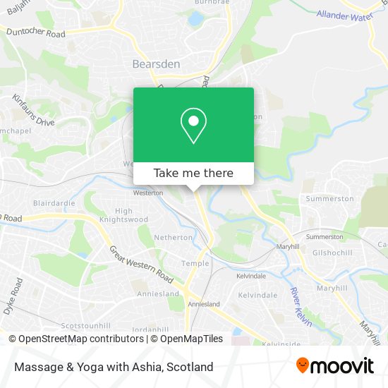 Massage & Yoga with Ashia map