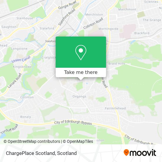 ChargePlace Scotland map