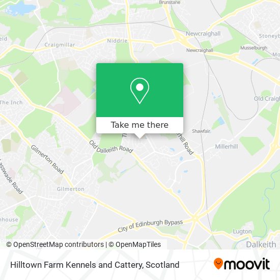 Hilltown Farm Kennels and Cattery map