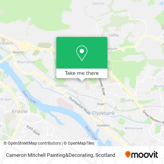 Cameron Mitchell Painting&Decorating map