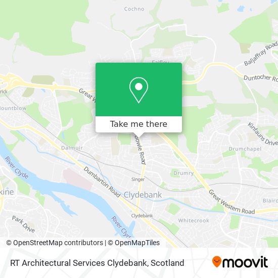 RT Architectural Services Clydebank map
