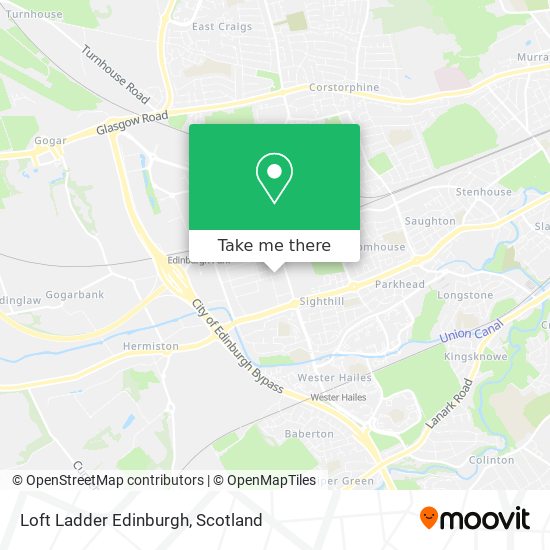 Loft Ladder Edinburgh map