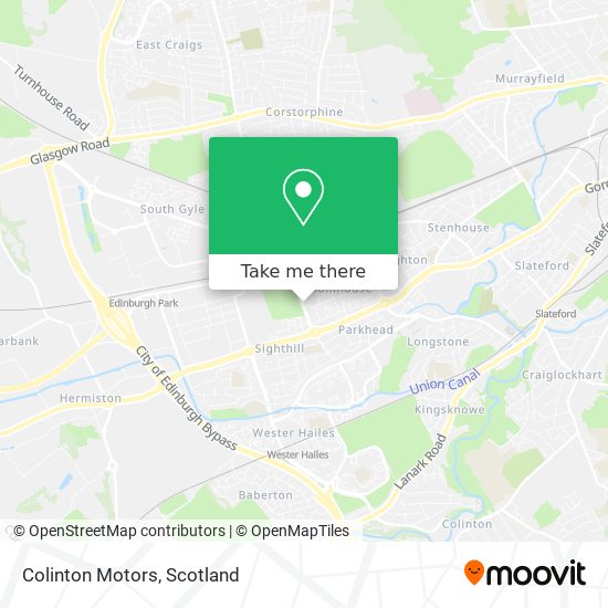 Colinton Motors map