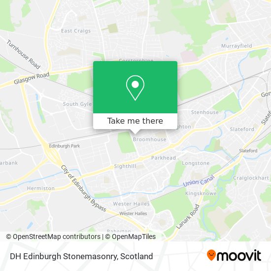 DH Edinburgh Stonemasonry map