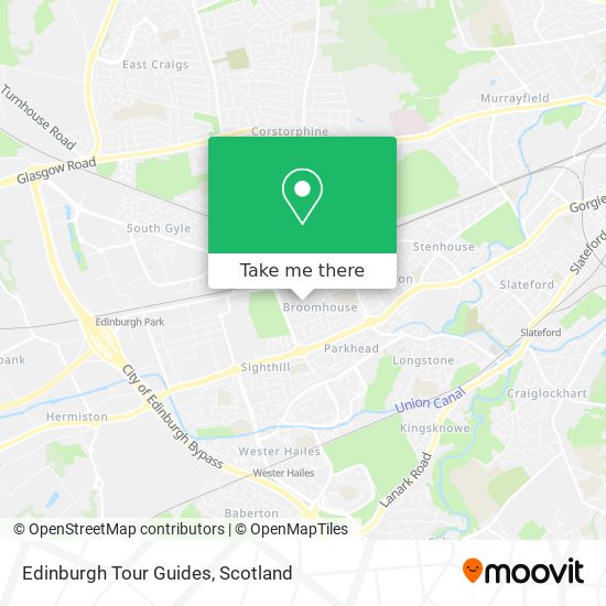 Edinburgh Tour Guides map