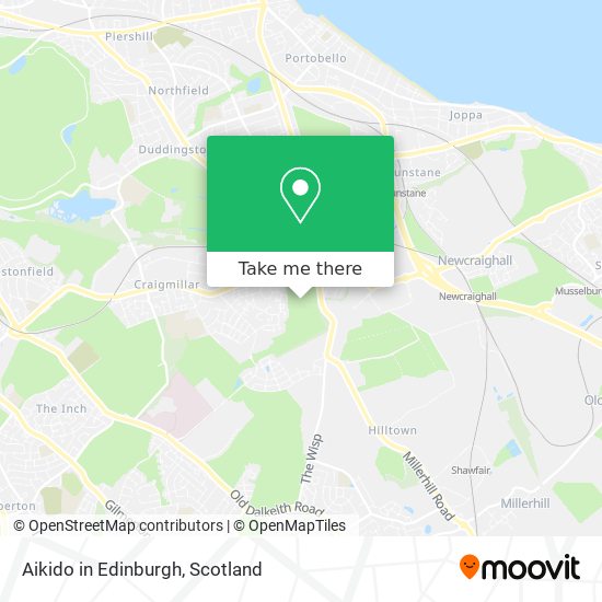 Aikido in Edinburgh map