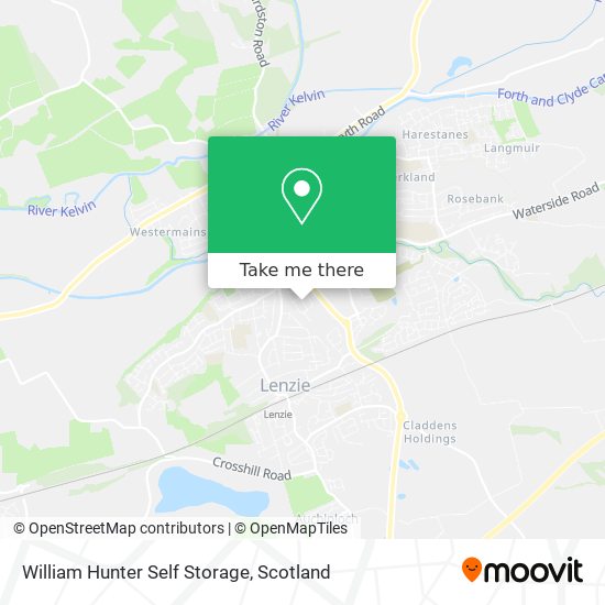 William Hunter Self Storage map