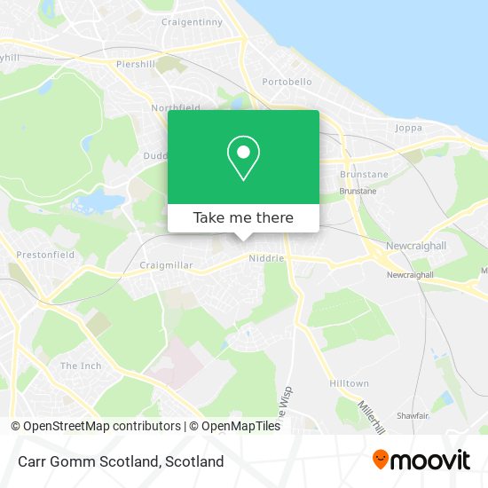 Carr Gomm Scotland map