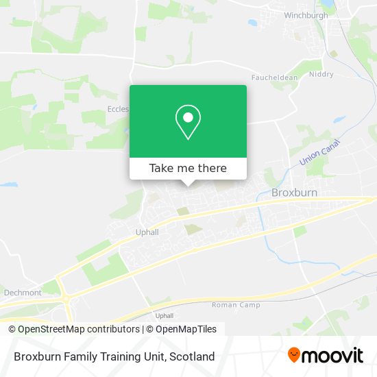 Broxburn Family Training Unit map