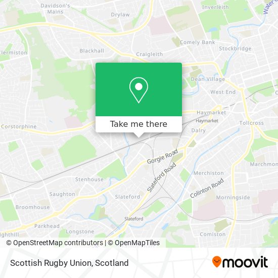 Scottish Rugby Union map