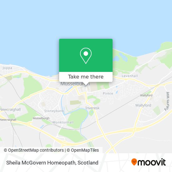 Sheila McGovern Homeopath map