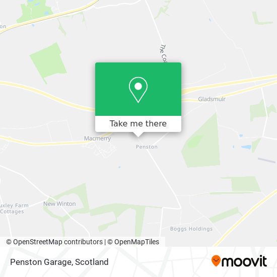 Penston Garage map