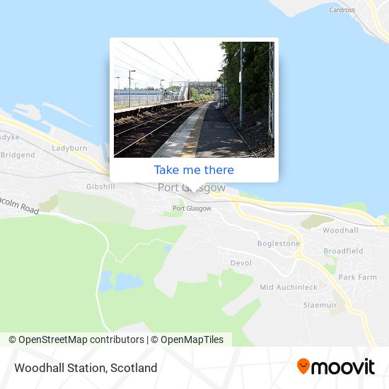 Woodhall Station map