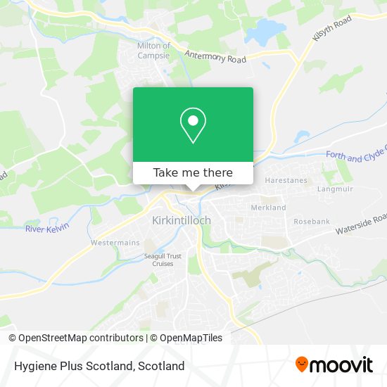 Hygiene Plus Scotland map