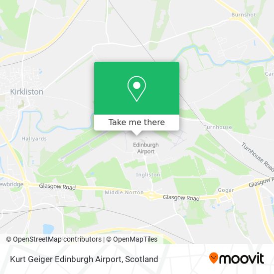 Kurt Geiger Edinburgh Airport map