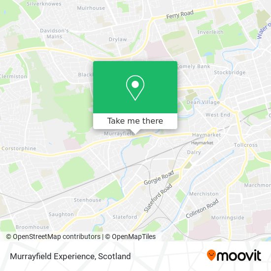 Murrayfield Experience map