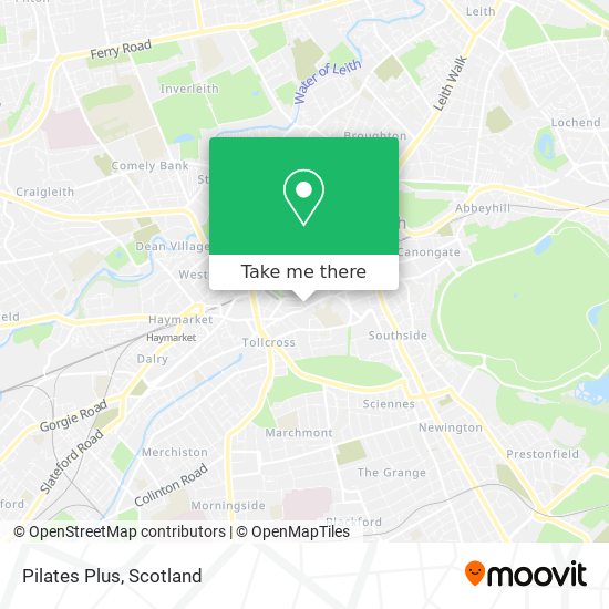 Pilates Plus map