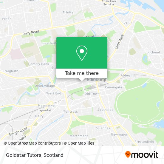 Goldstar Tutors map