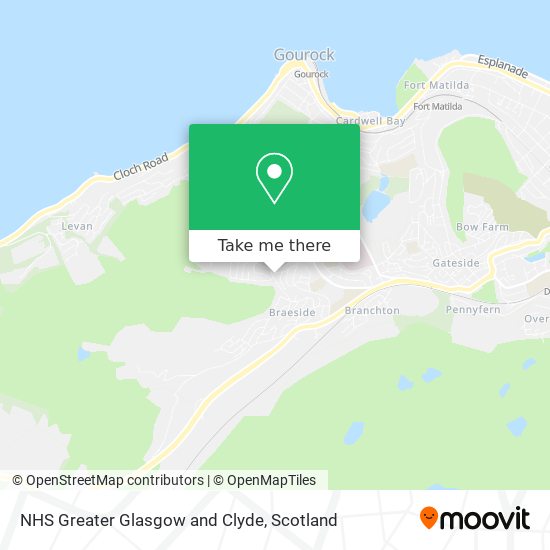 NHS Greater Glasgow and Clyde map