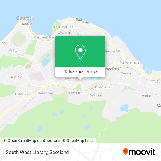 South West Library map