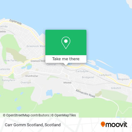 Carr Gomm Scotland map