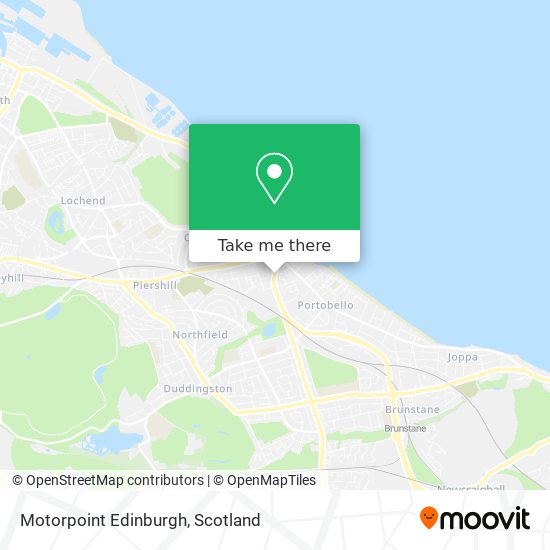 Motorpoint Edinburgh map