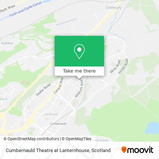 Cumbernauld Theatre at Lanternhouse map