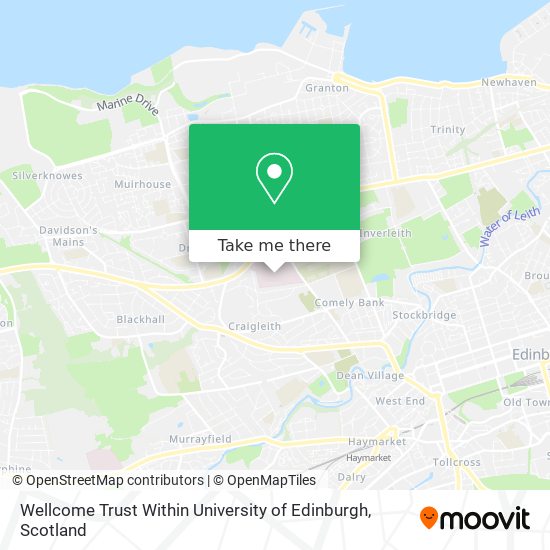 Wellcome Trust Within University of Edinburgh map