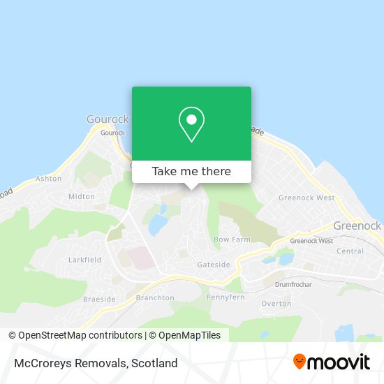 McCroreys Removals map